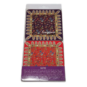 Batik Wood Coaster 4-Set