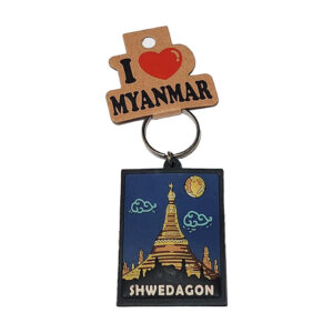 Shwedagon Rubber Keychain