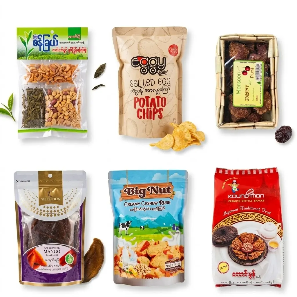 A Myanmar snack kit gift box