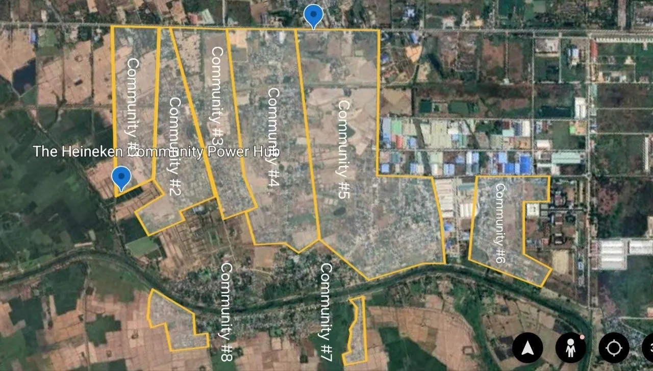 Satellite map of Hlaing Thar Yar township
